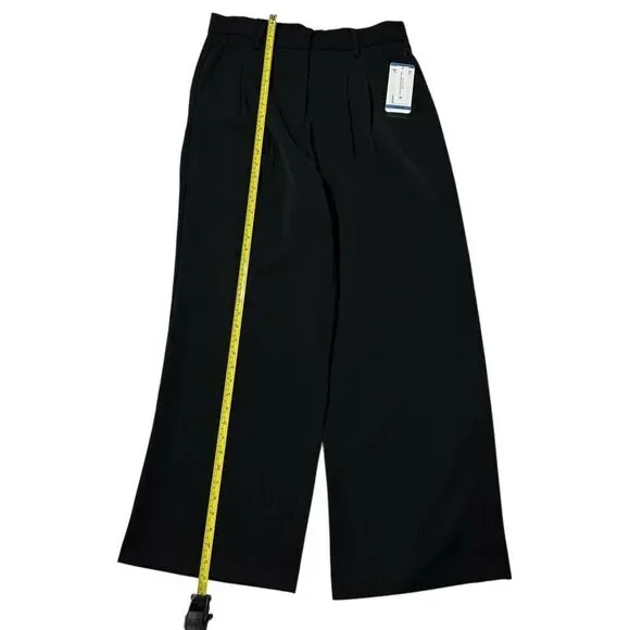 French Connection Women's Wide Leg Trouser Black Size Large - Picture 8 of 14